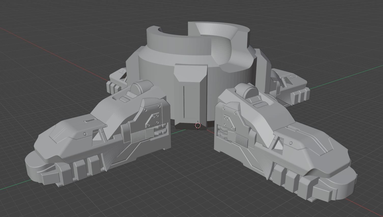 Posable Mech Walker 1-35th scale 3D print model_11