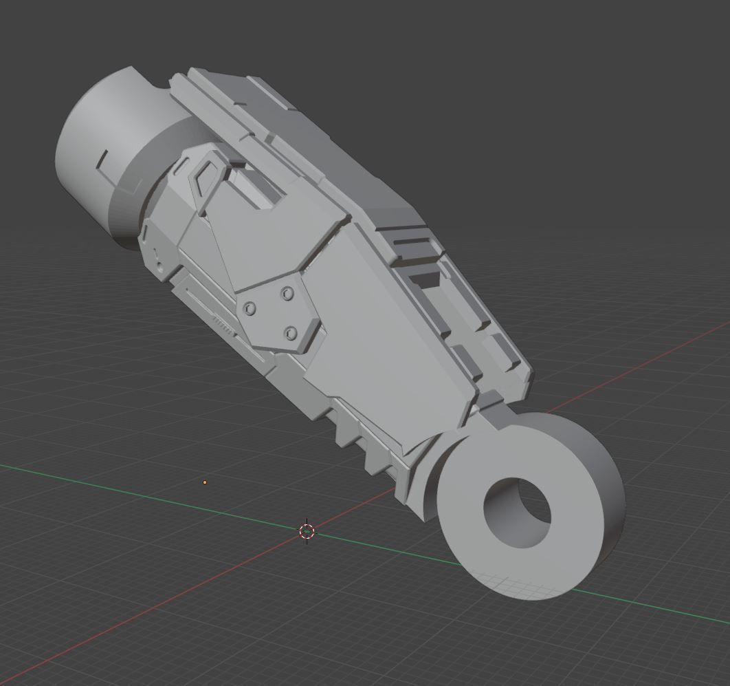 Posable Mech Walker 1-35th scale 3D print model_3