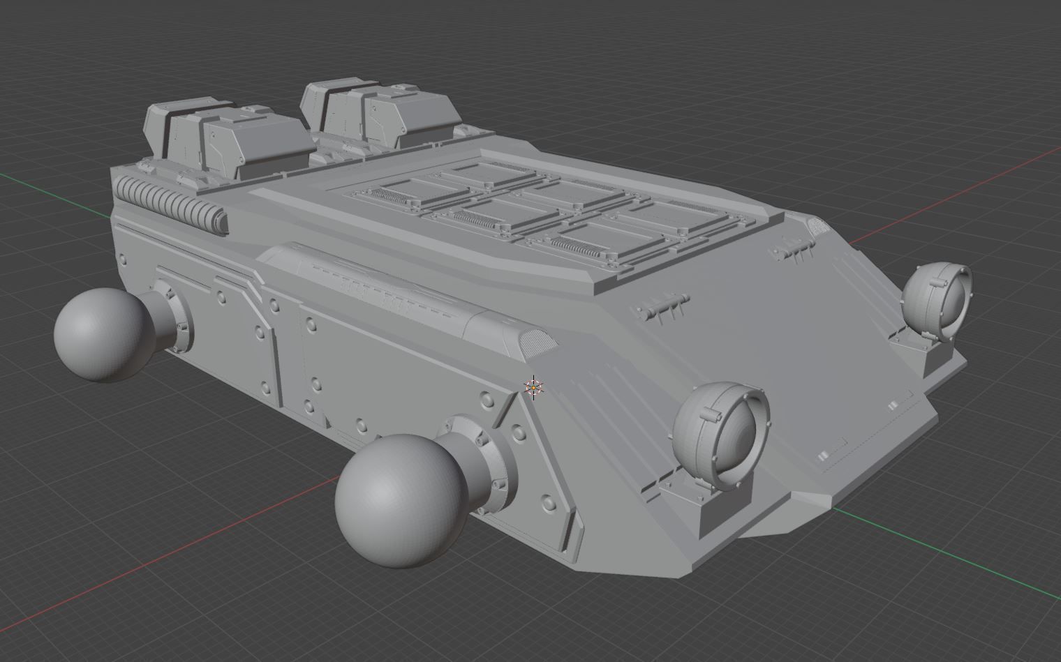 Posable Mech Walker 1-35th scale 3D print model_14