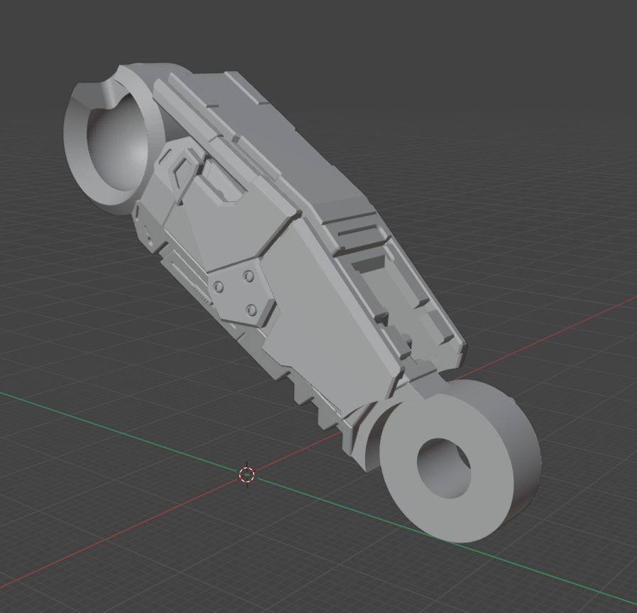 Posable Mech Walker 1-35th scale 3D print model_4