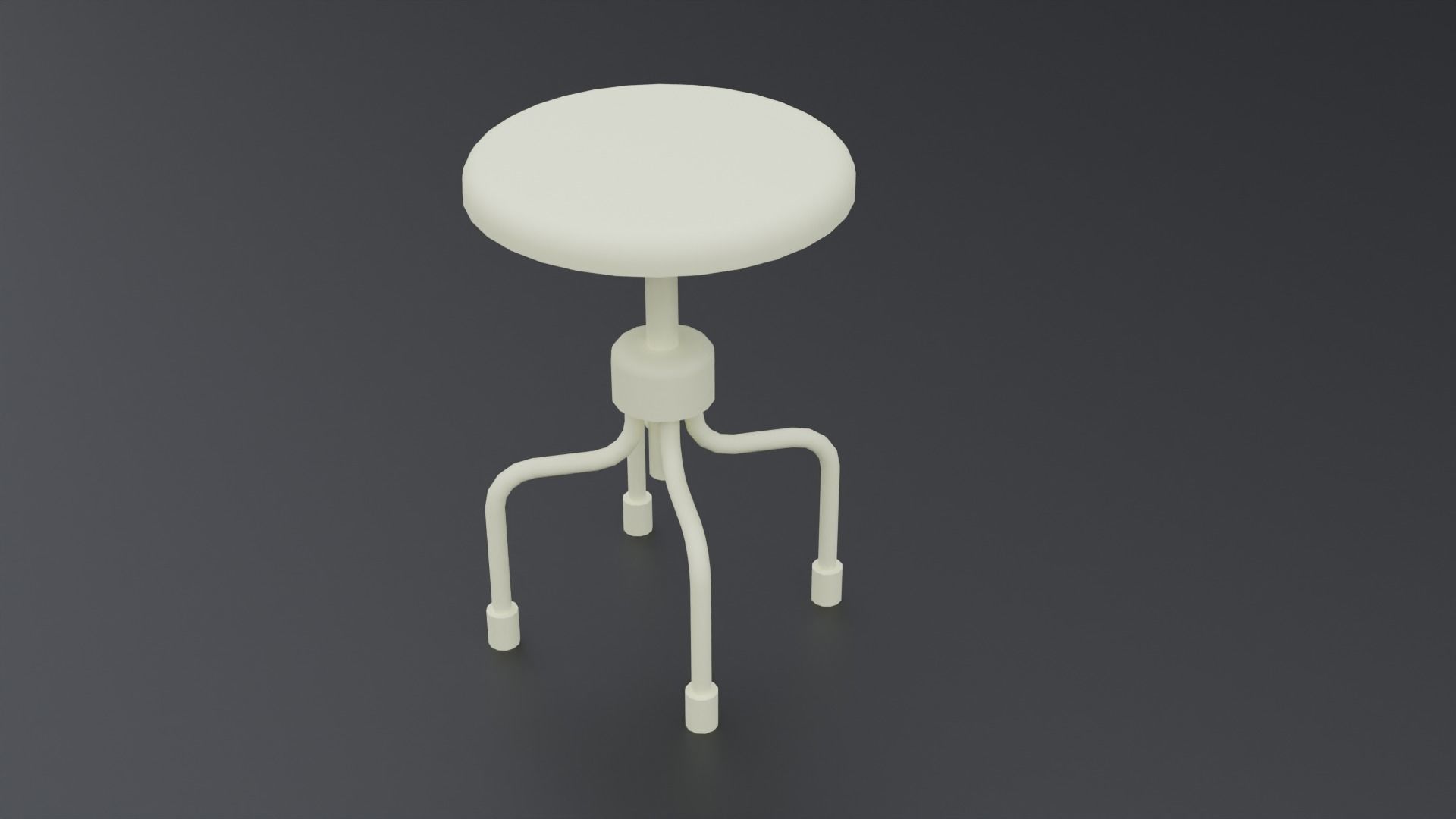 Medical Stool Free low-poly 3D model_3