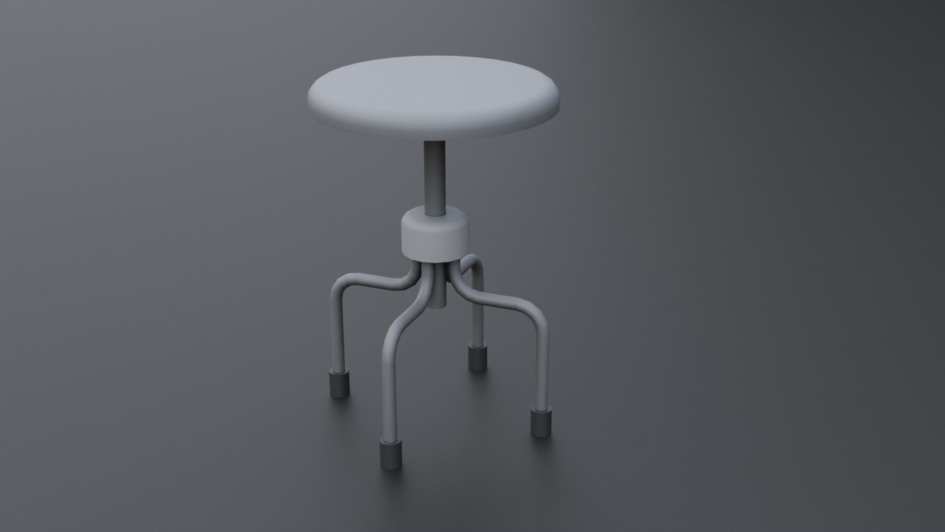Medical Stool Free low-poly 3D model_2