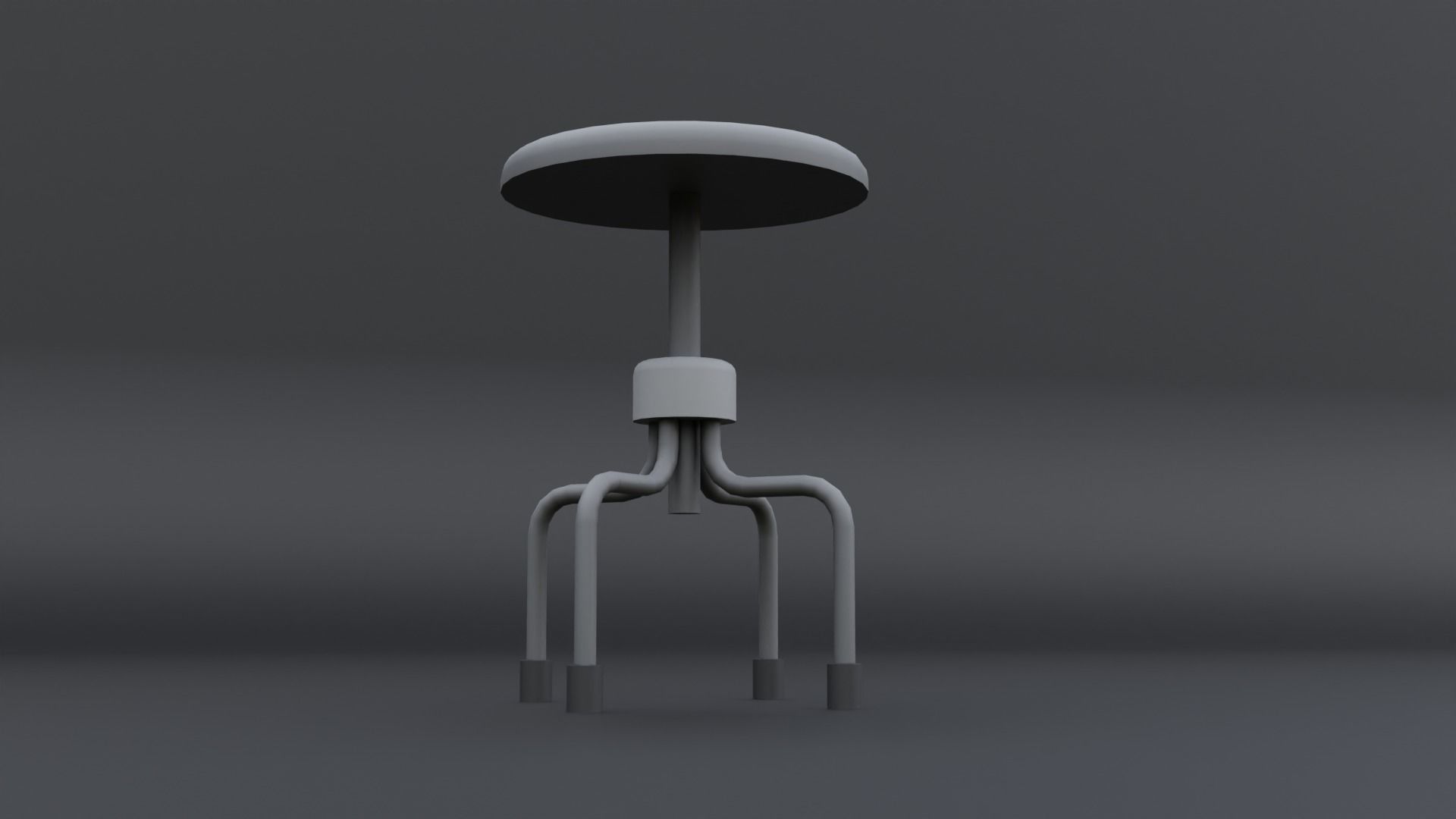 Medical Stool Free low-poly 3D model_1