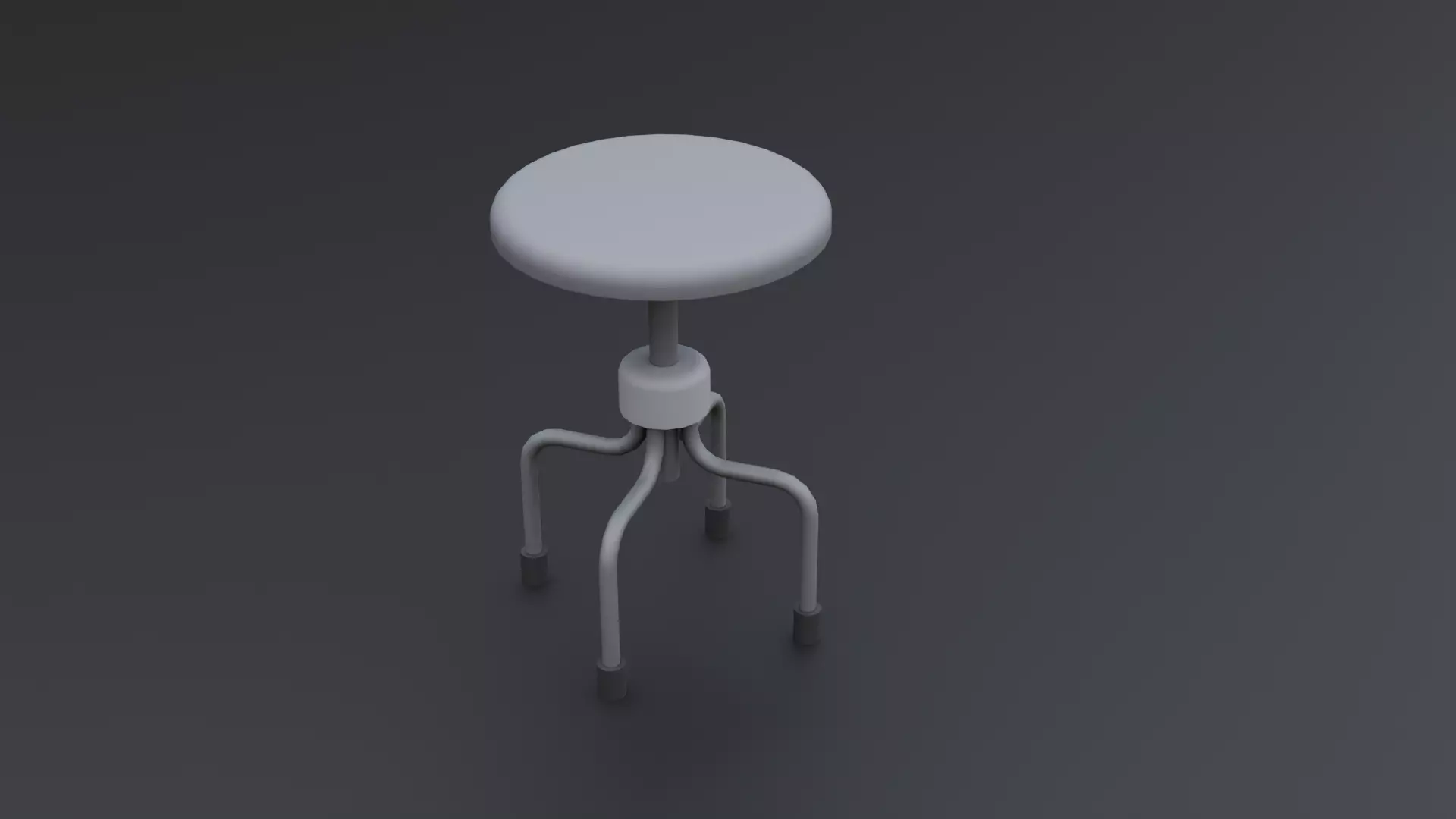 Medical Stool Free low-poly 3D model_0