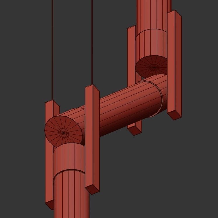 Bambou Vertical 3D model_3