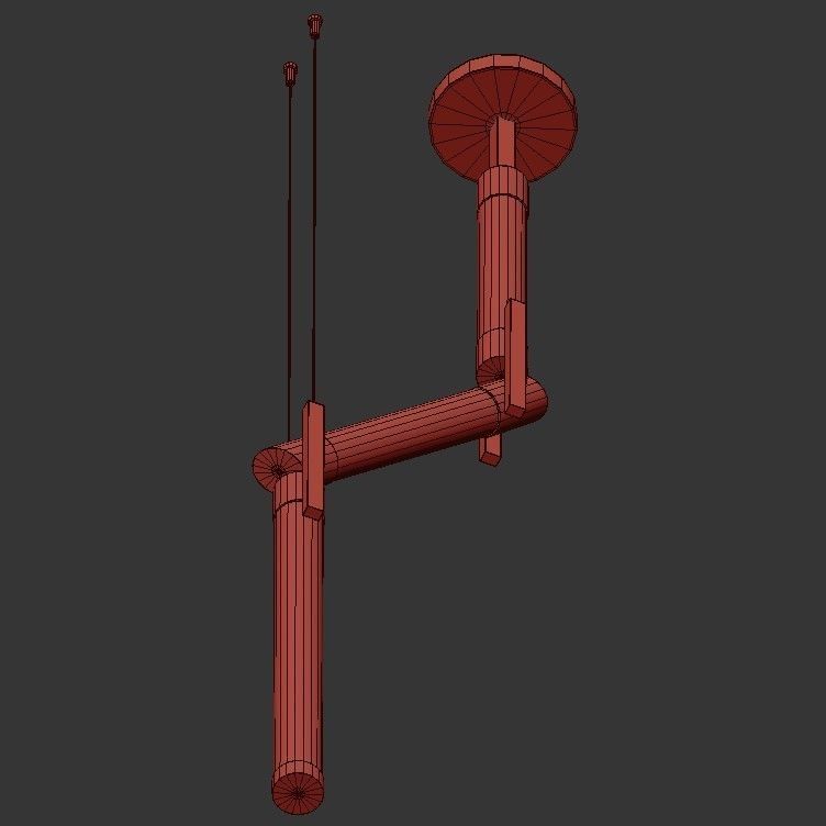 Bambou Vertical 3D model_2