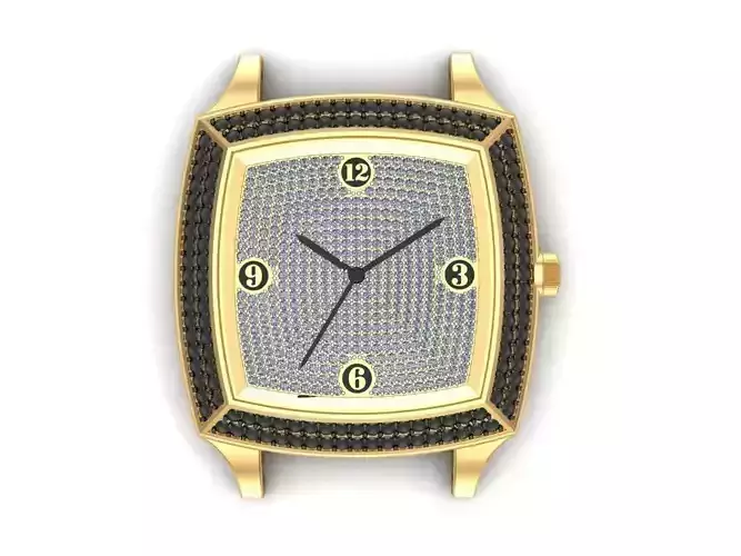 Diamond Wrist Watch  3D print model