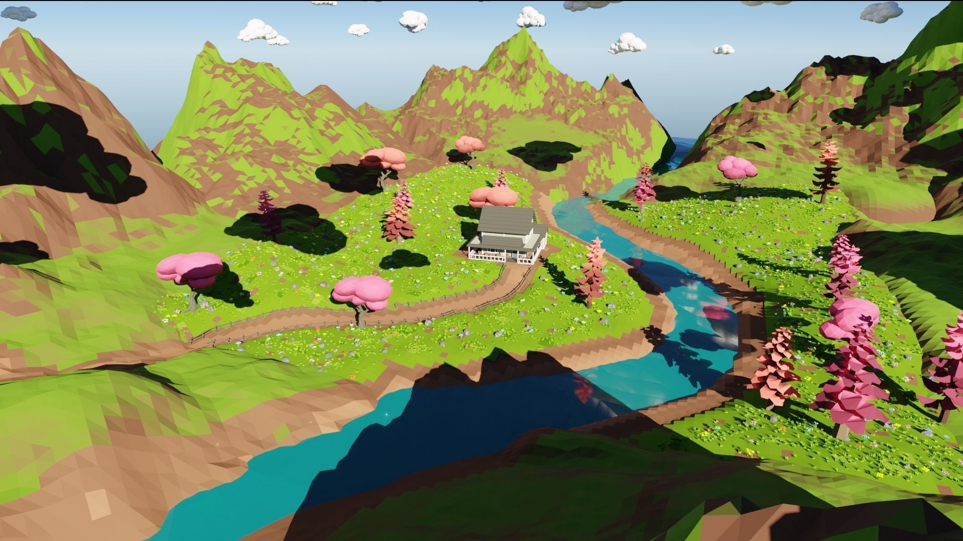 House In Mountains 3D model_15