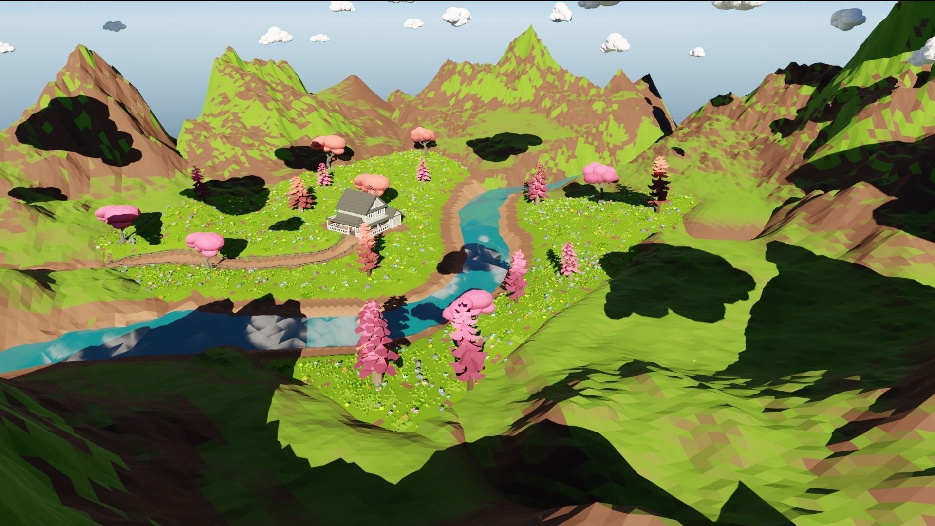 House In Mountains 3D model_35