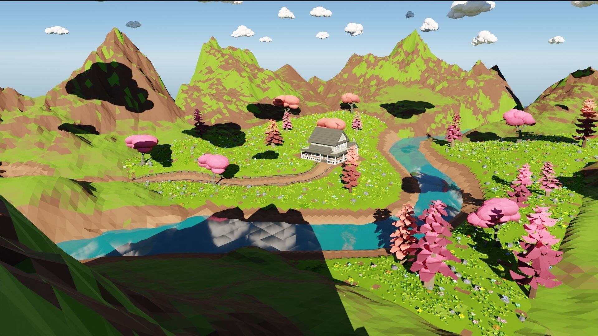 House In Mountains 3D model_16