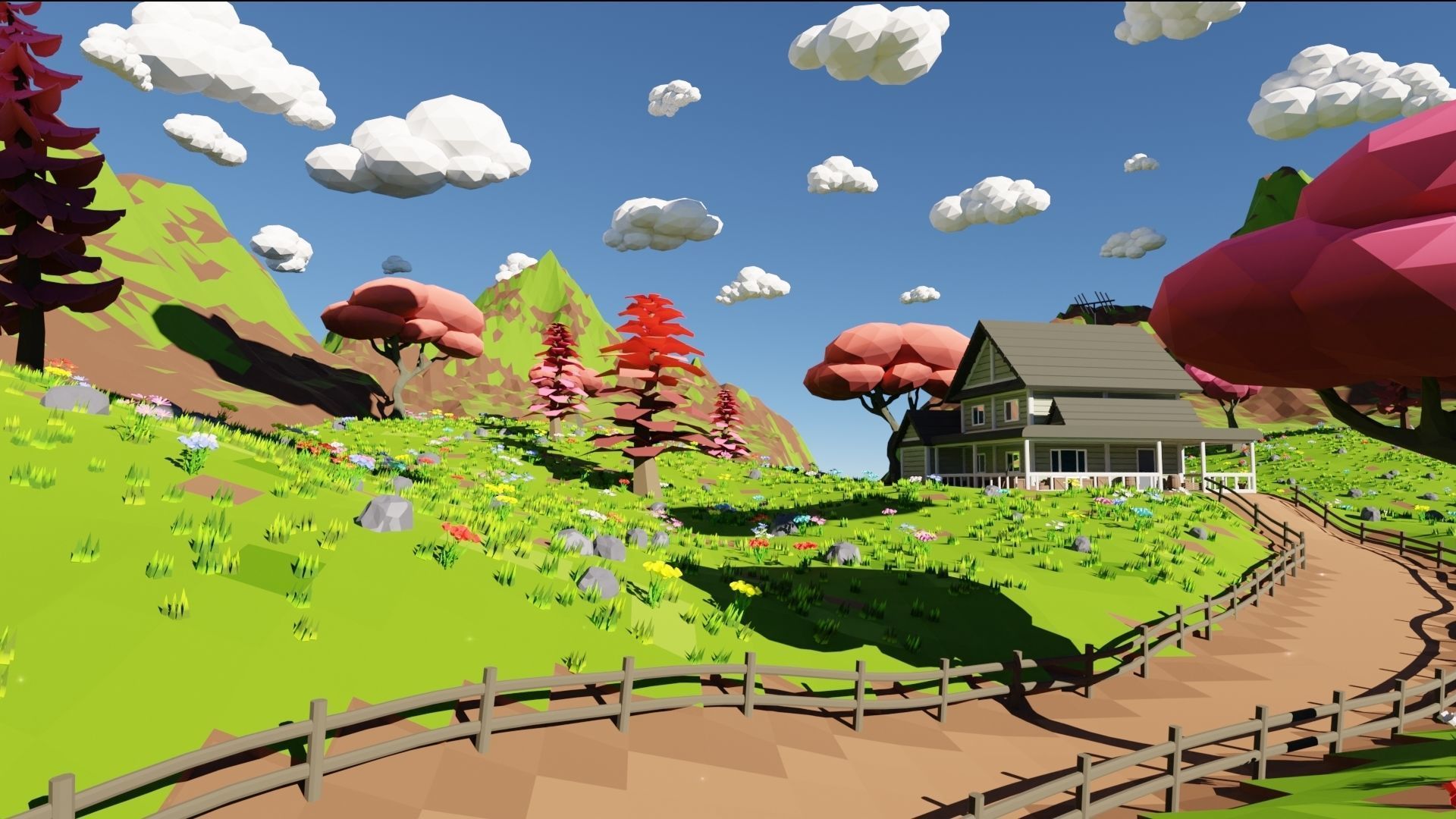 House In Mountains 3D model_27