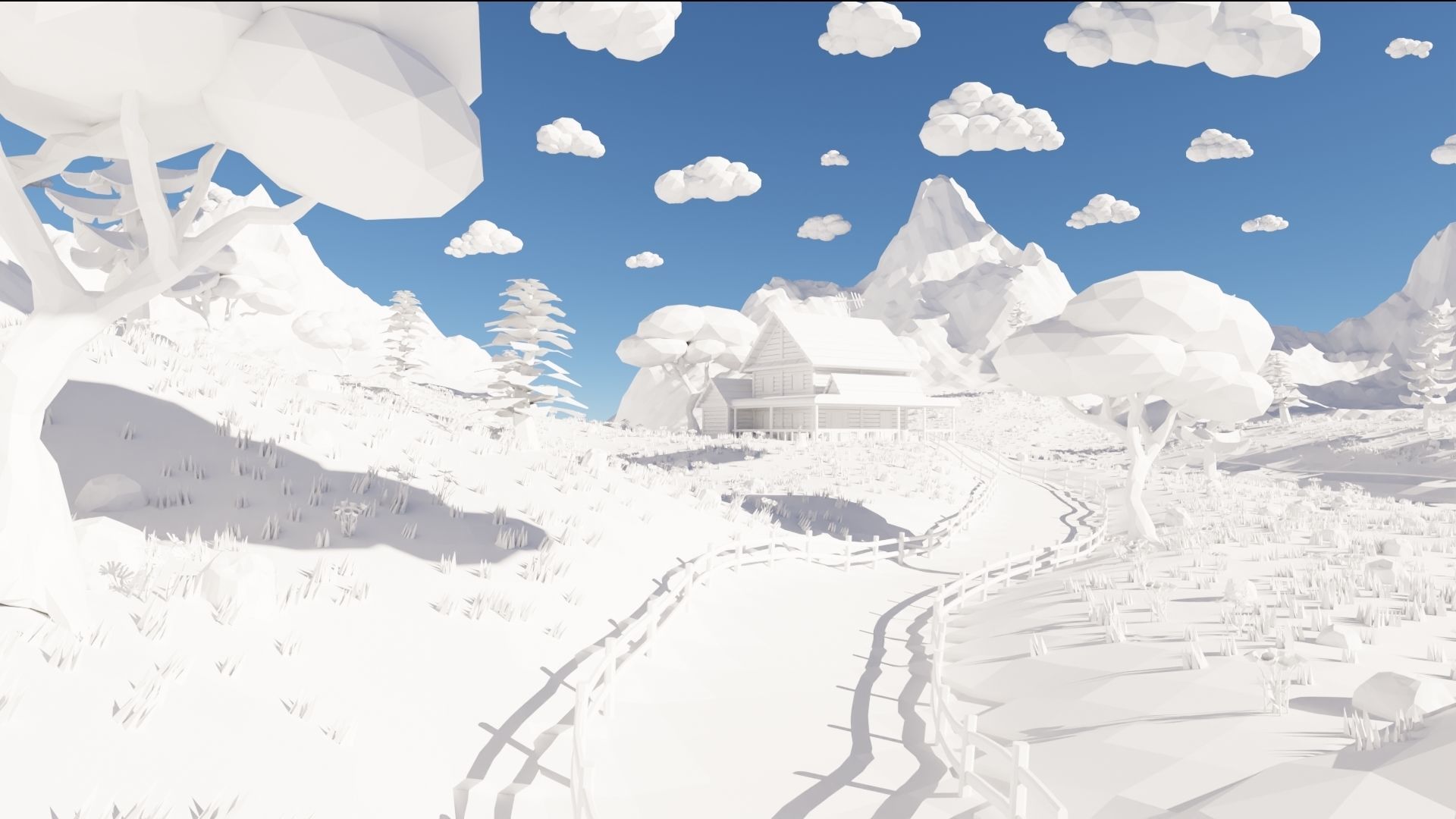 House In Mountains 3D model_45