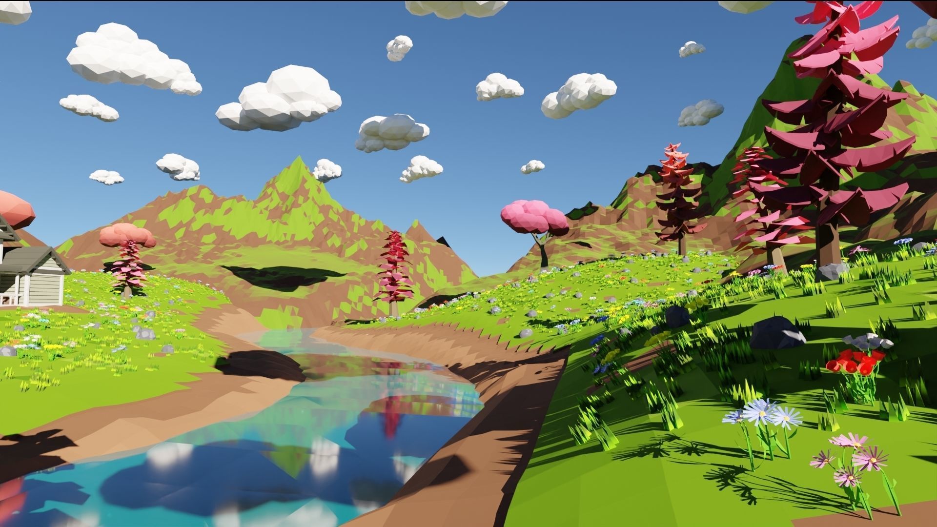 House In Mountains 3D model_44