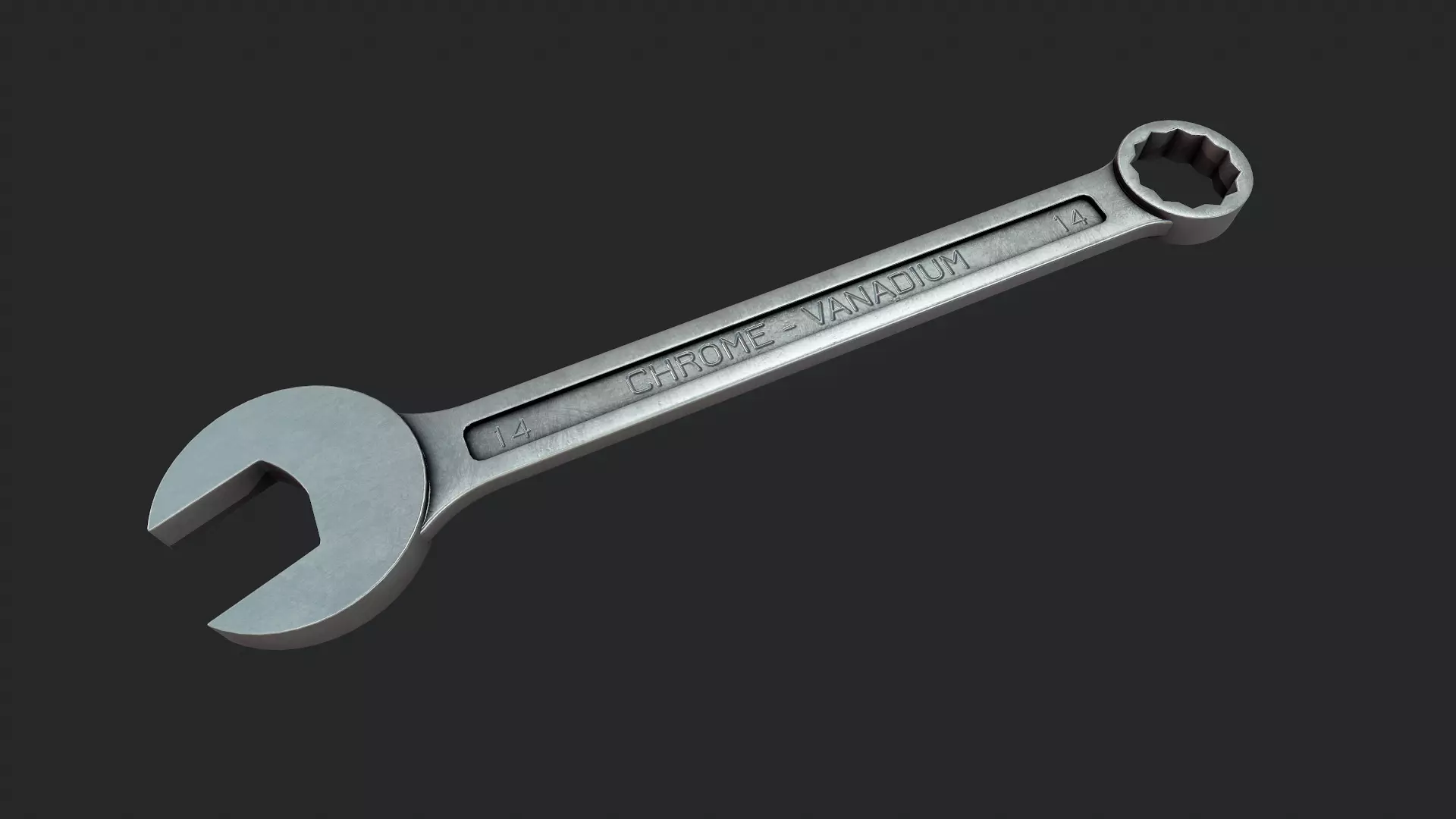 Wrench - Tutorial Included Low-poly 3D model