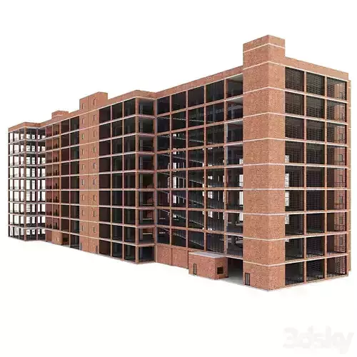 Multilevel parking 3D model