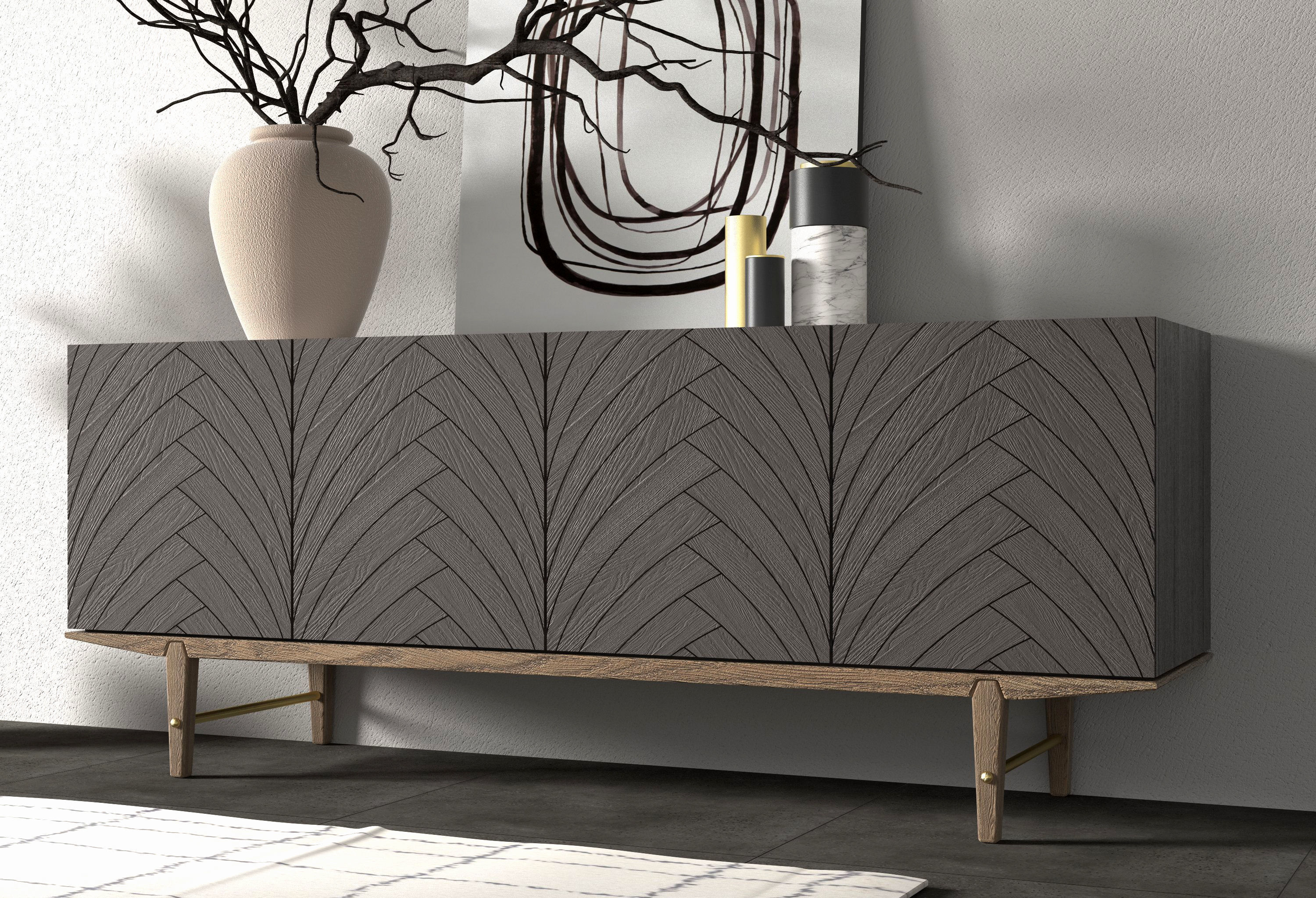 Dolce Sideboard Low-poly 3D model_1