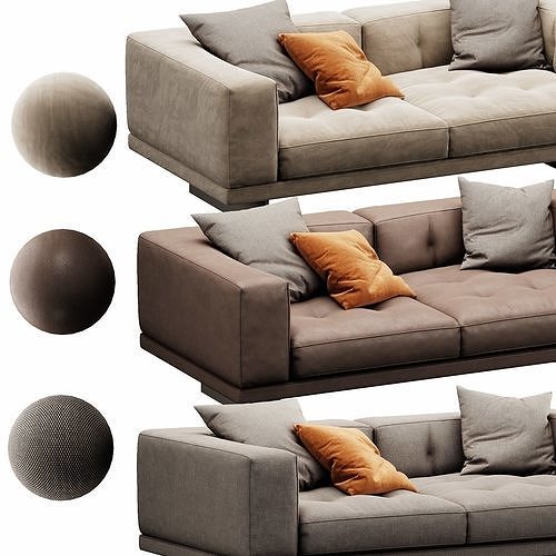 Dylan Sofa Set 3D model 2