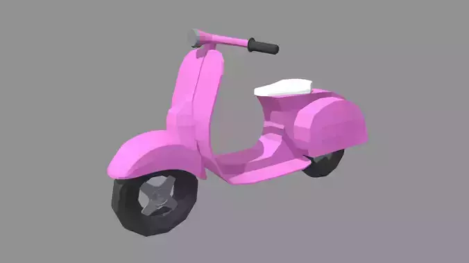 Low Poly Motorbike 02