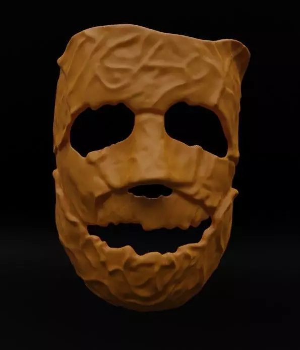 Michael Myers 2007 Rob Zombie Escape Asylum Pumpkin Mask 3D print model_0