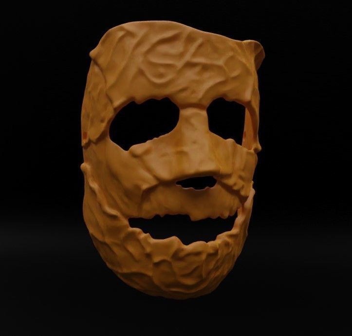 Michael Myers 2007 Rob Zombie Escape Asylum Pumpkin Mask 3D print model_1