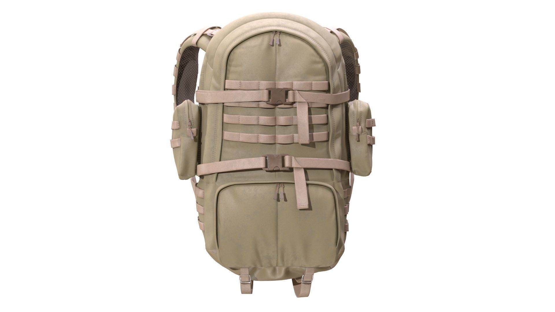 Backpack Low-poly 3D model_7
