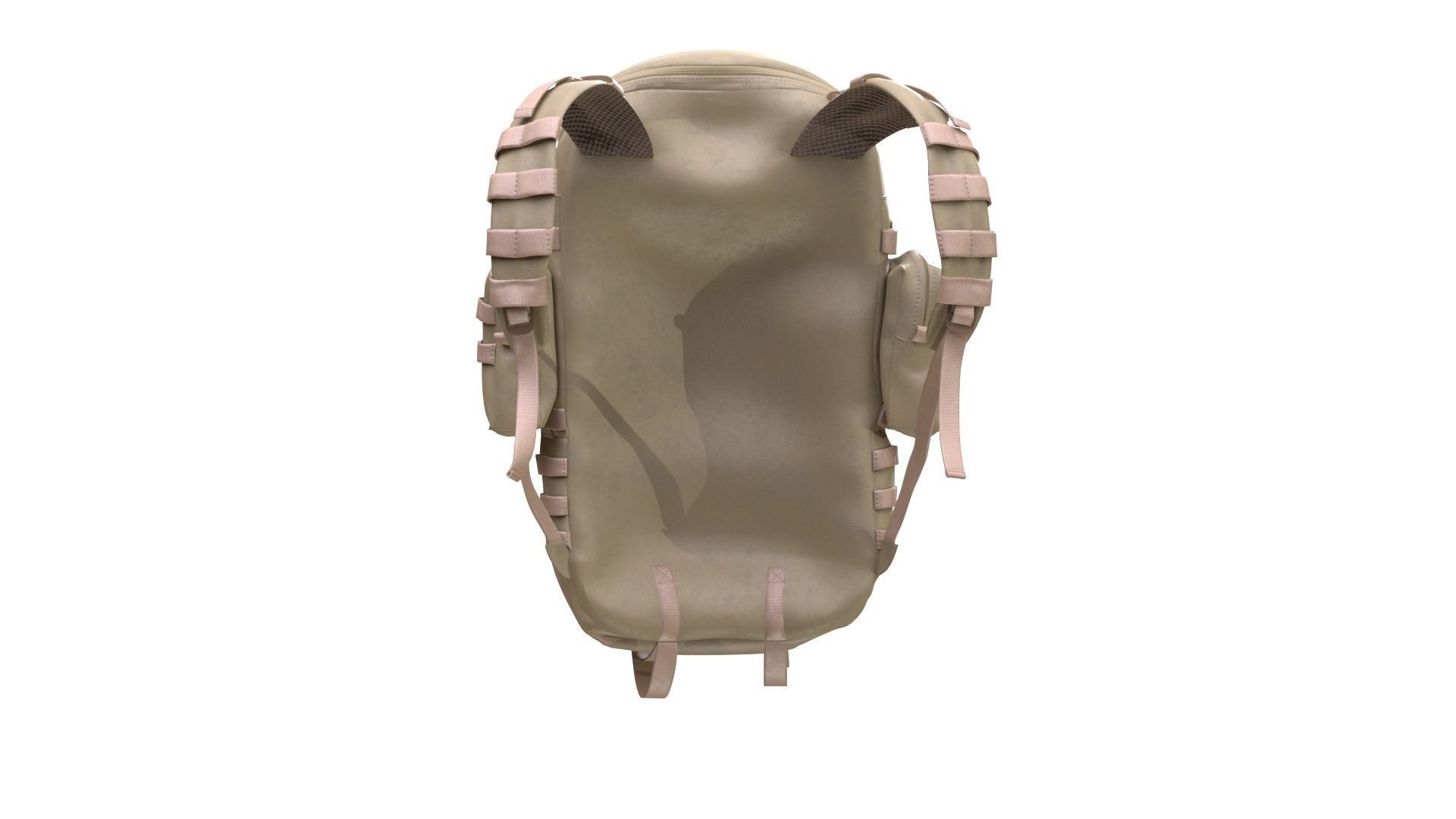 Backpack Low-poly 3D model_6
