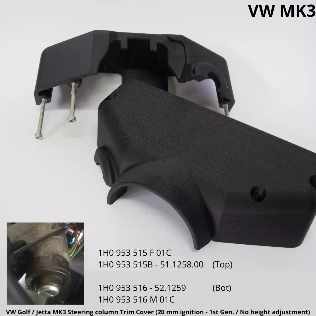 VW Golf Jetta MK3 Steering column Trim Cover 20 mm 1st Gen NReg 3D print model_0