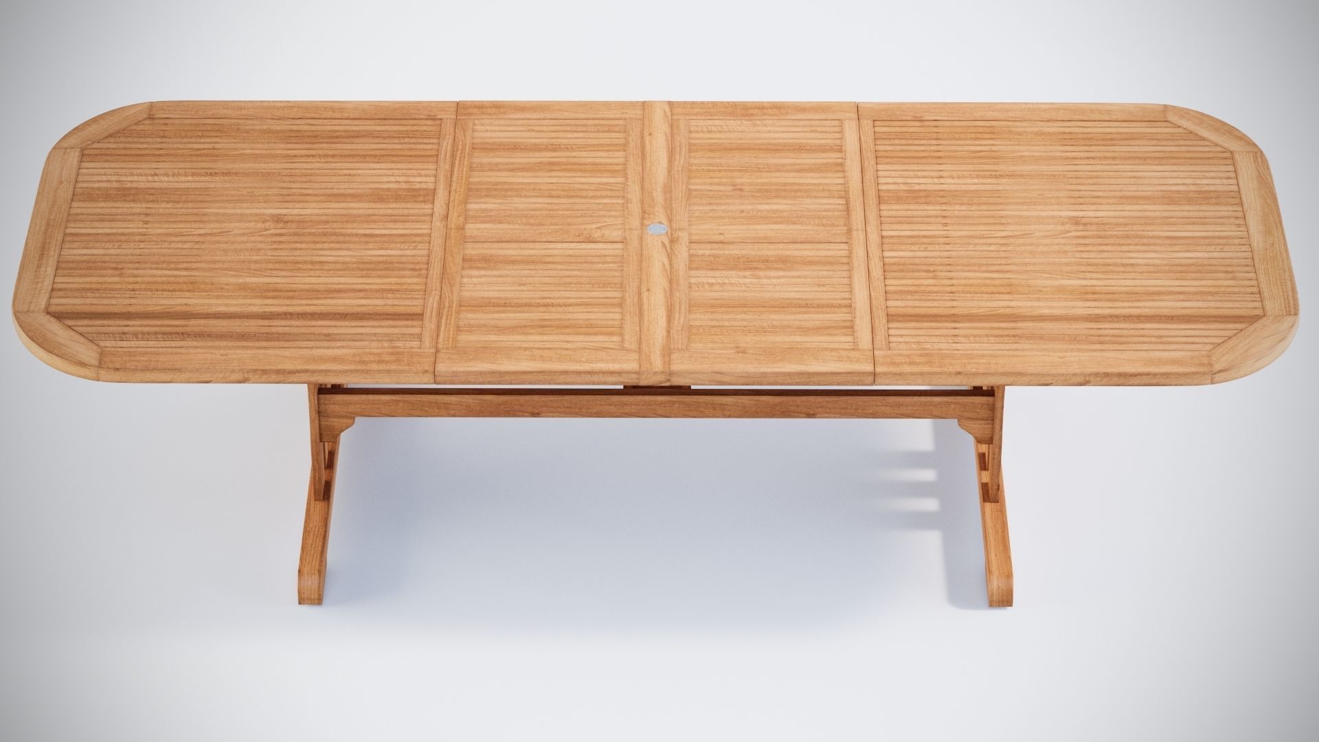 3D Deluxe Extending table and gravel Chairs 3D model_5