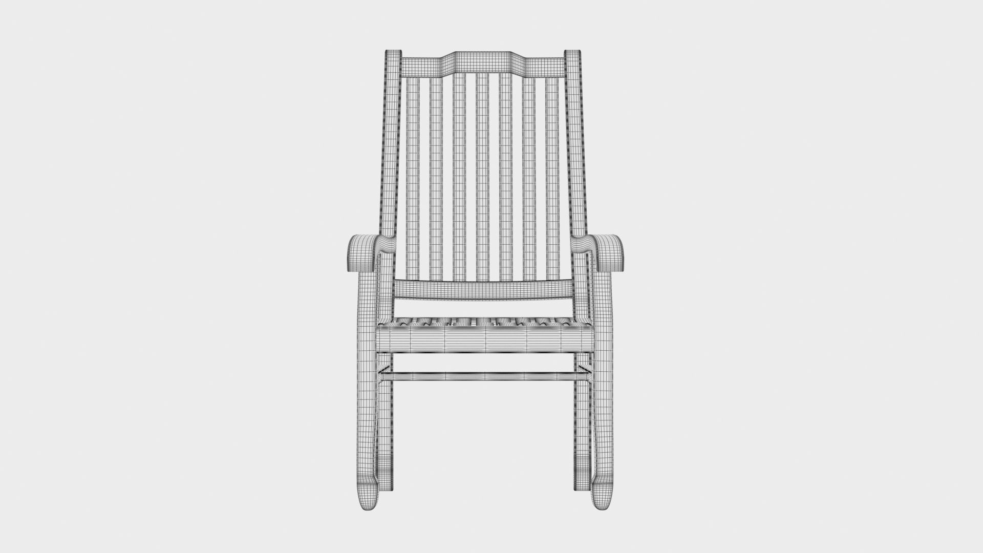 3D Deluxe Extending table and gravel Chairs 3D model_23