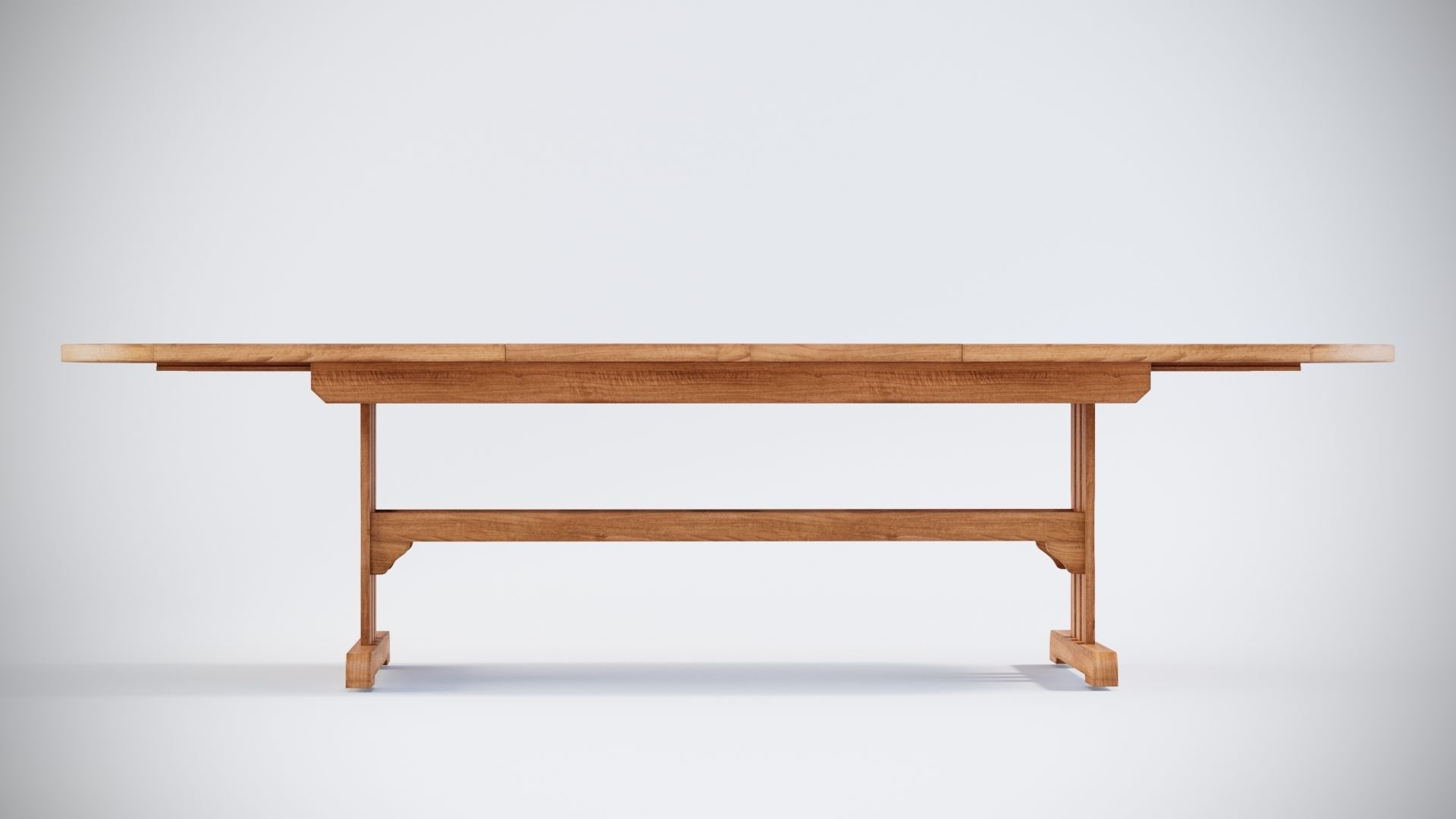 3D Deluxe Extending table and gravel Chairs 3D model_8