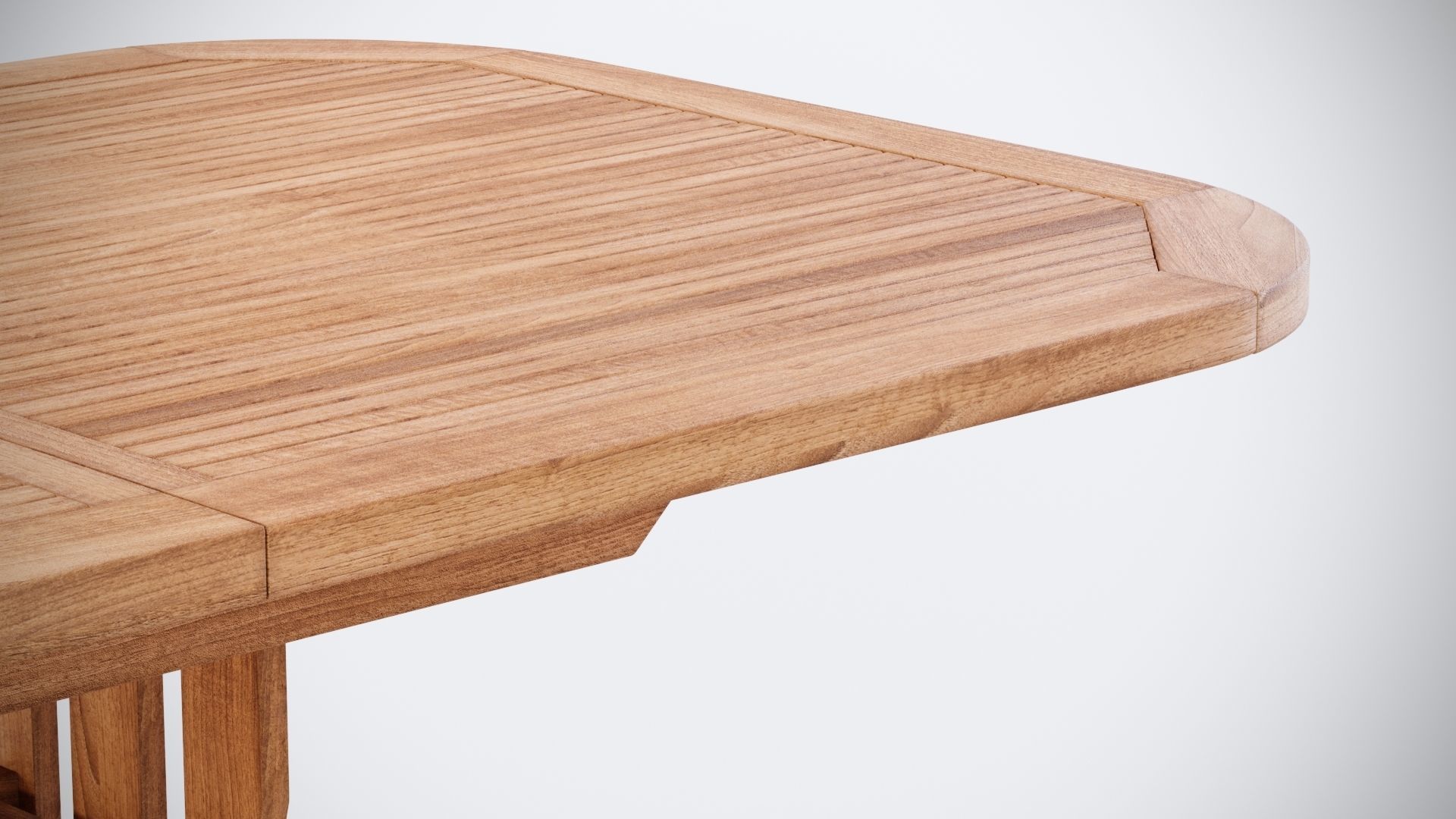 3D Deluxe Extending table and gravel Chairs 3D model_7