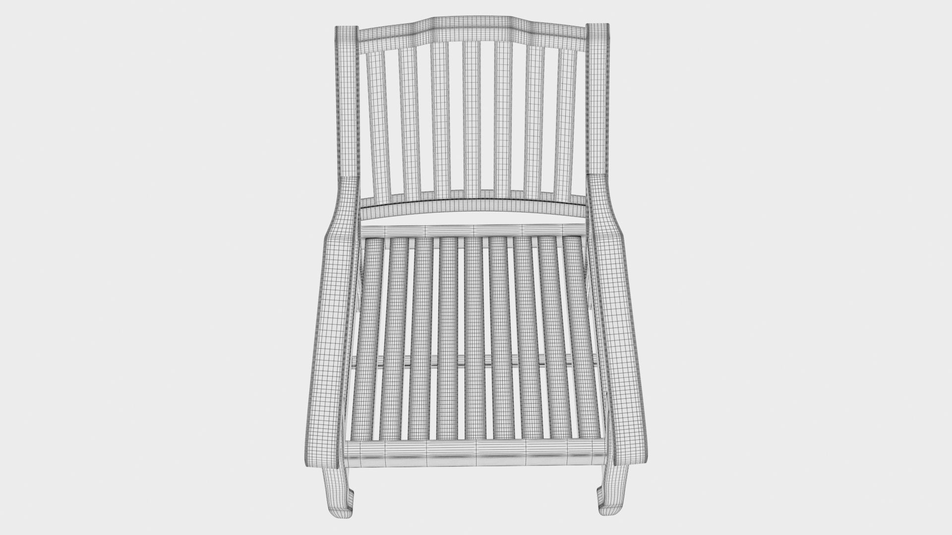 3D Deluxe Extending table and gravel Chairs 3D model_27