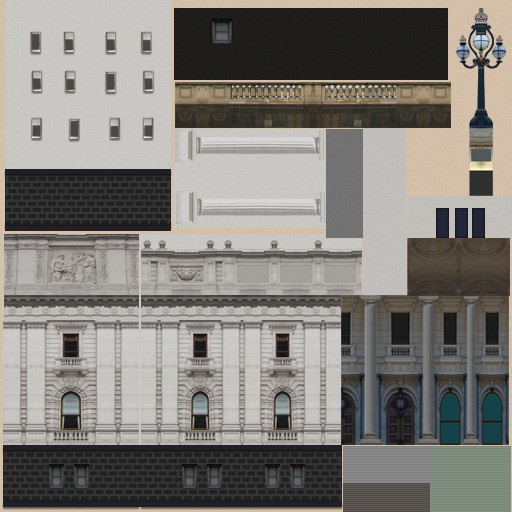 Melbourne Parliament 3D model_3