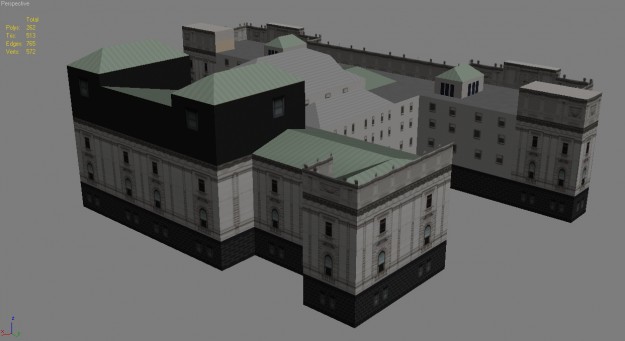 Melbourne Parliament 3D model_6