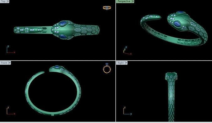 SNAKE BRACELET 3D print model