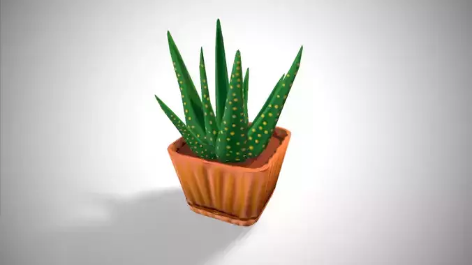 Stylized Snakeskin Cactus