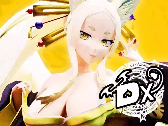 Highschool DxD - Yasaka MMD Model DELUXE Low-poly 3D model