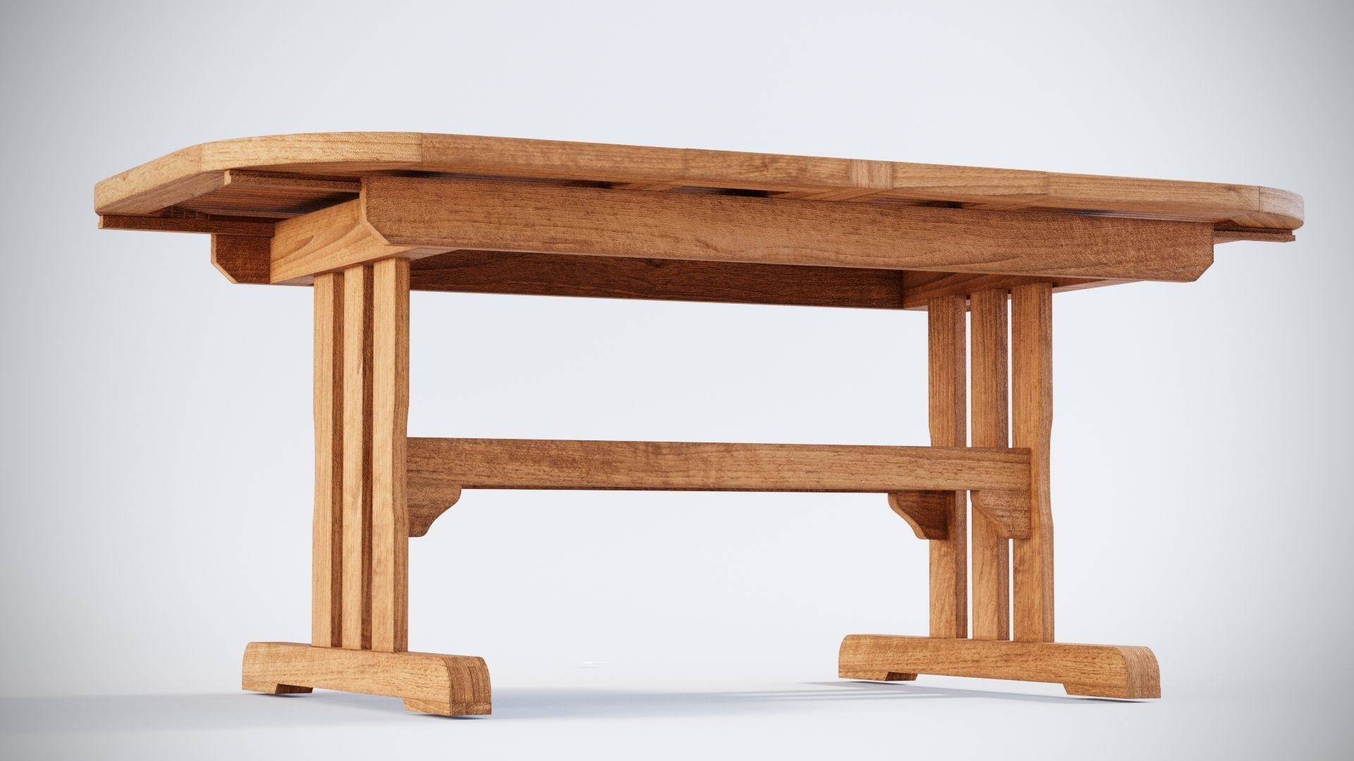 3D model Deluxe table with Club dining and Carver chairs 3D model_7