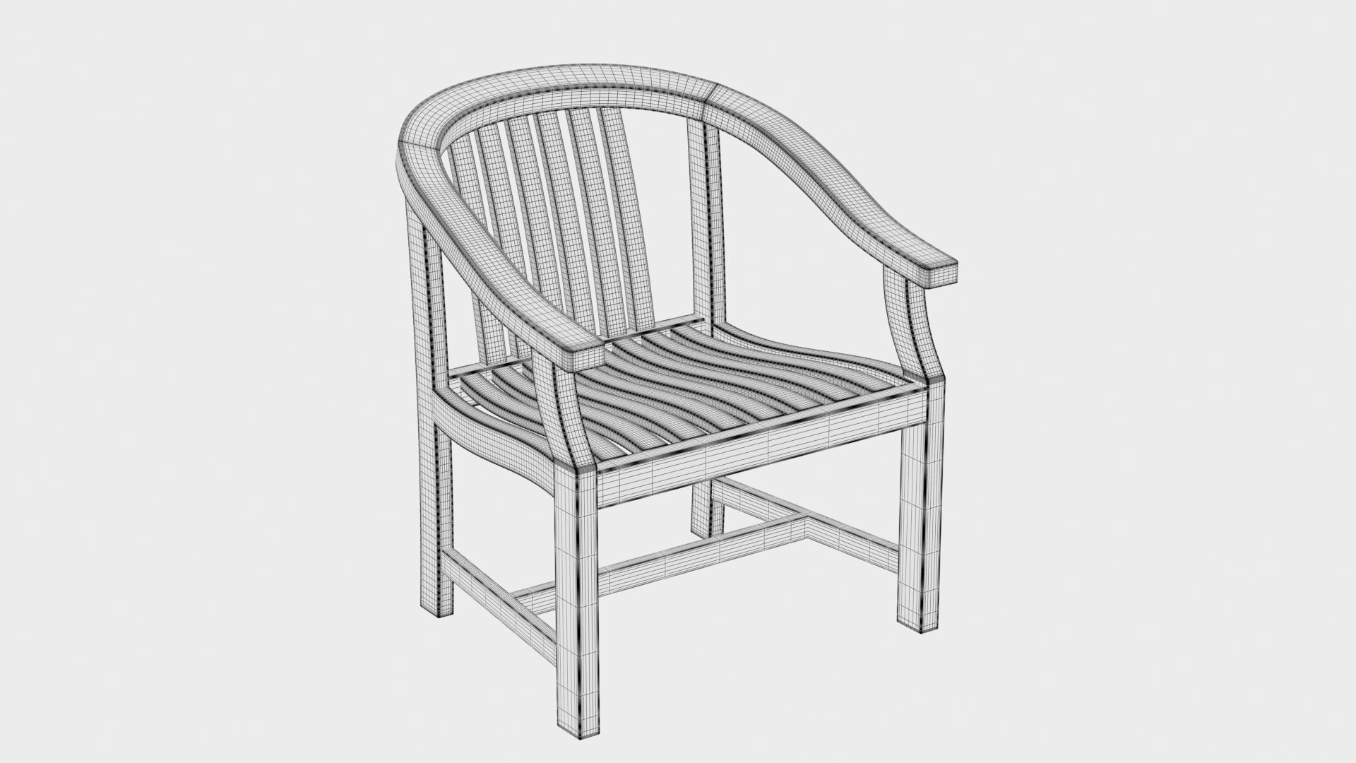 3D model Deluxe table with Club dining and Carver chairs 3D model_21