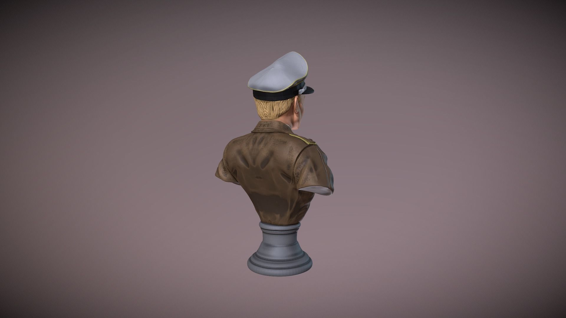 Erich Alfred Hartmann Bust 3D print model_3