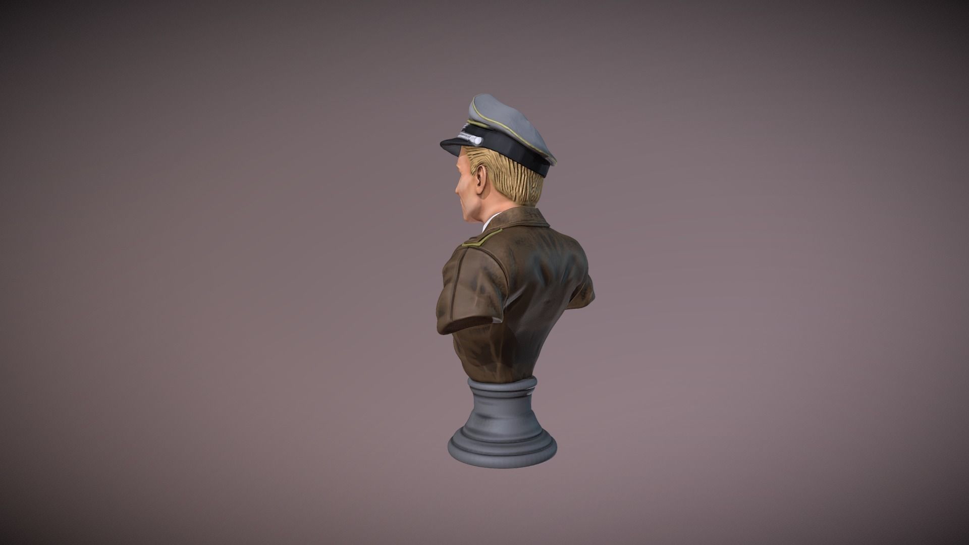 Erich Alfred Hartmann Bust 3D print model_4