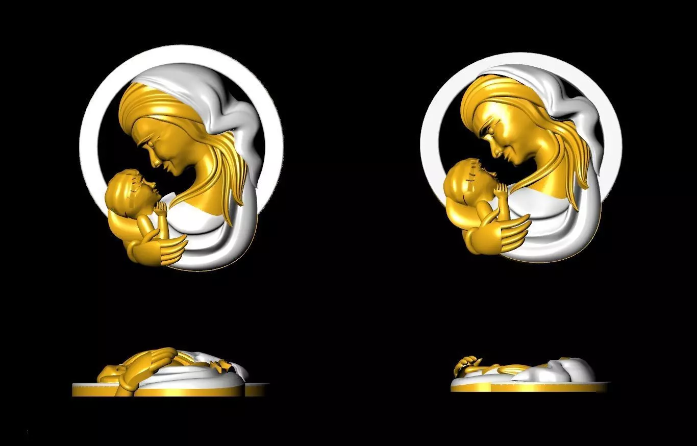 MOTHER AND CHOID PENDENT 3D print model