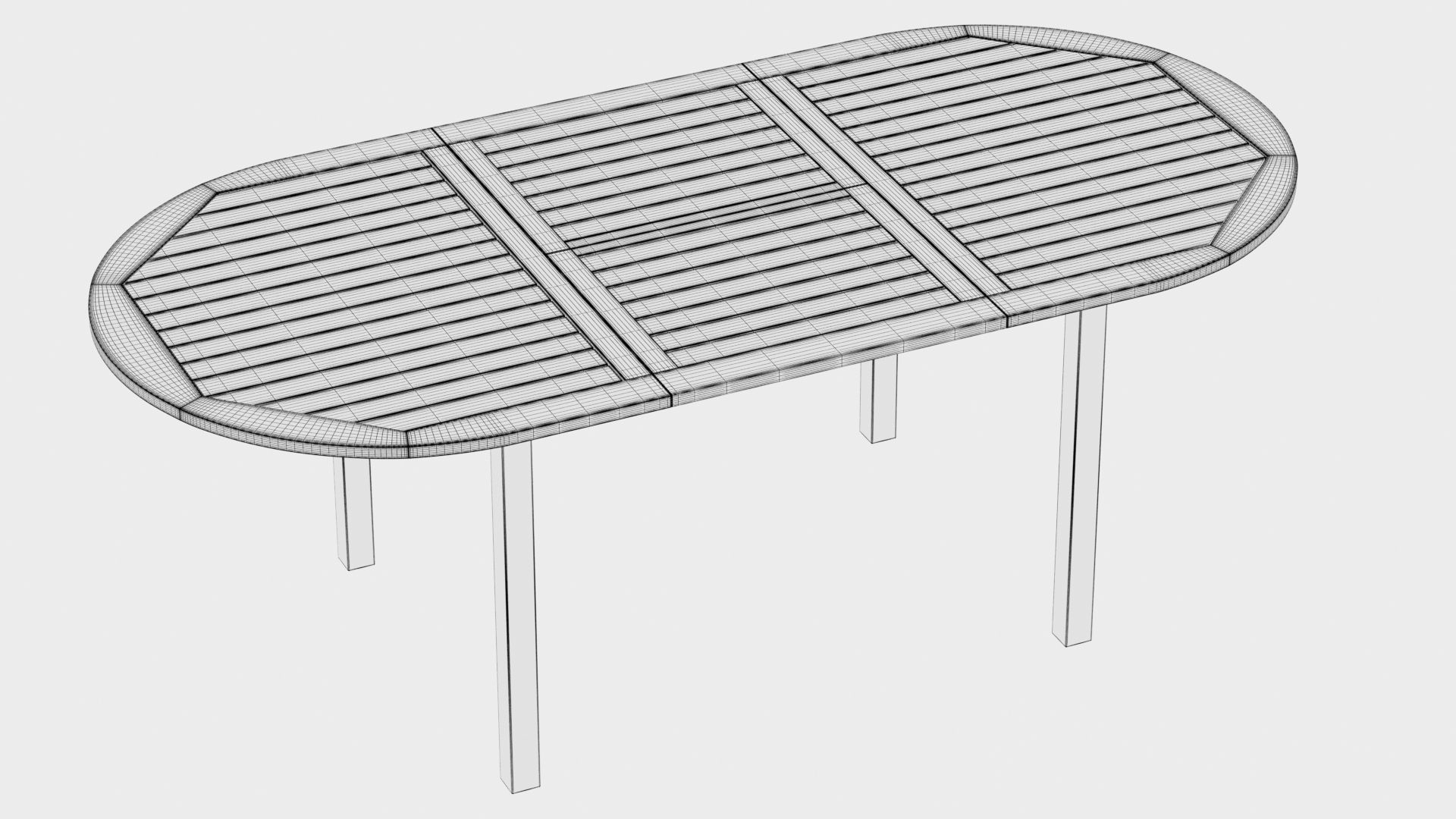 3D Star Oval table and Snapdragon Dining chairs model 3D model_15