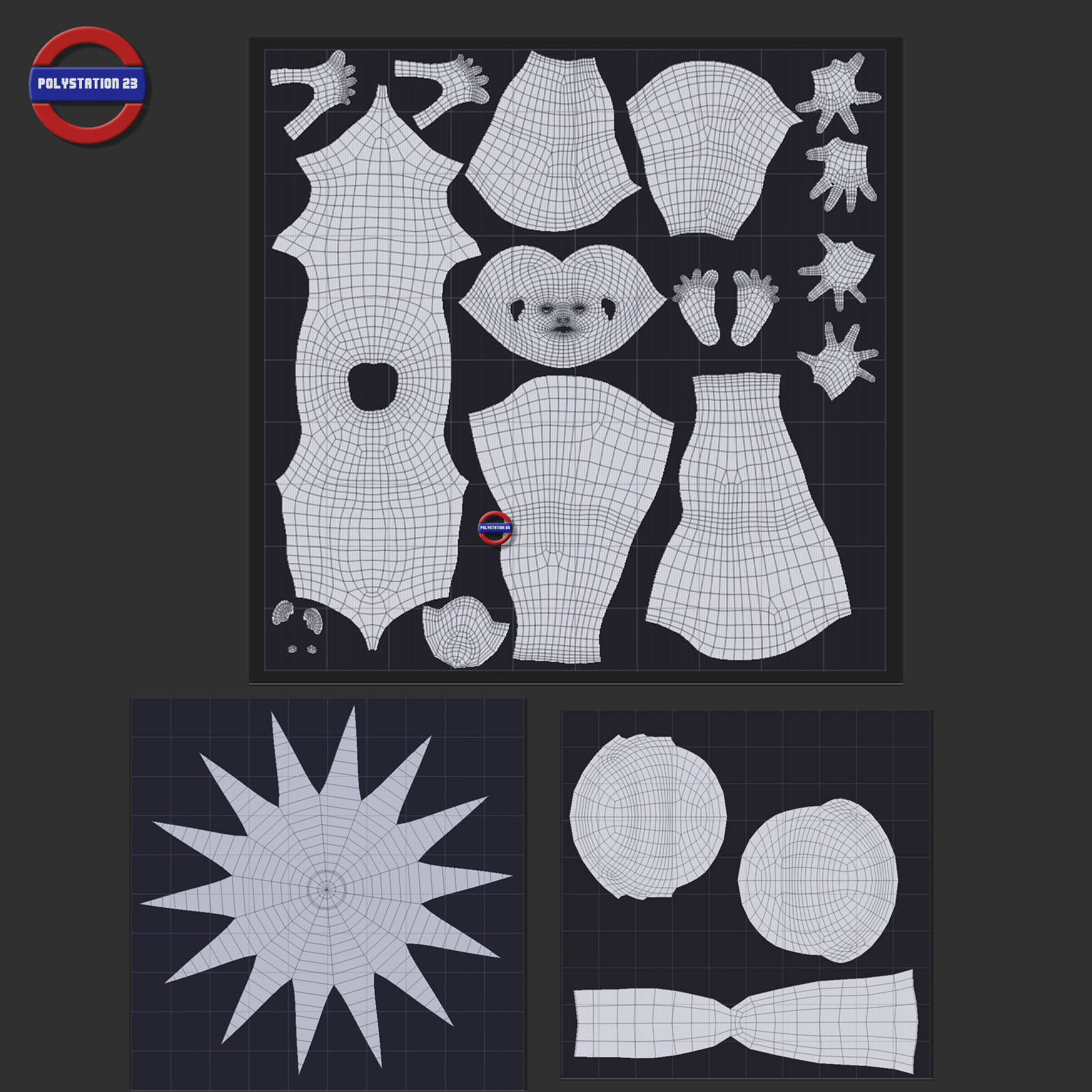 cartoon stylized male body v1 zbrush highpoly 3D model_18