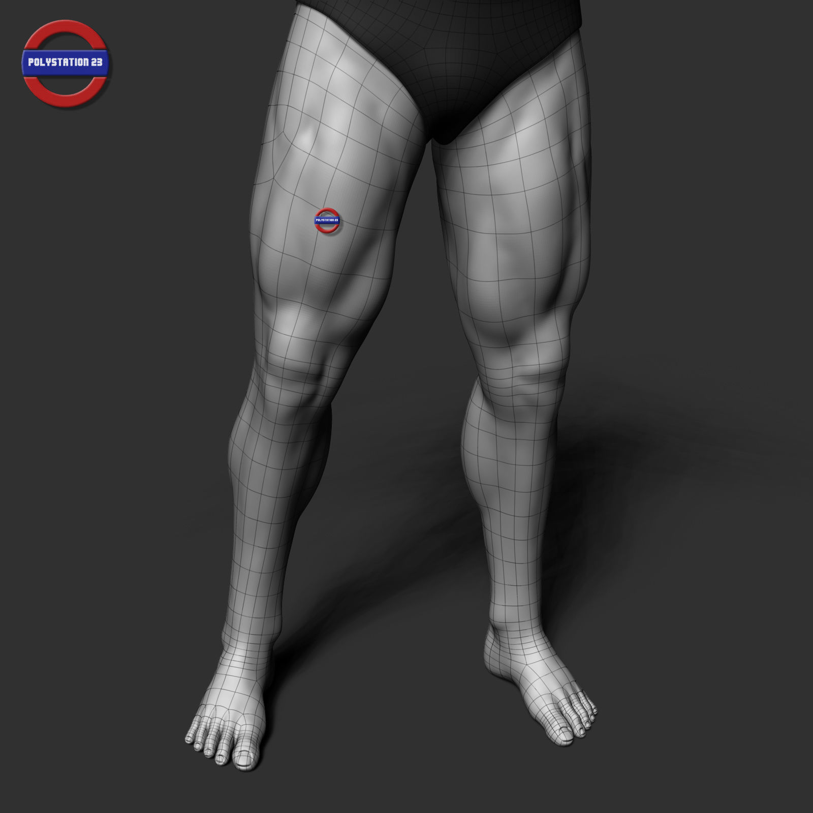 cartoon stylized male body v1 zbrush highpoly 3D model_14