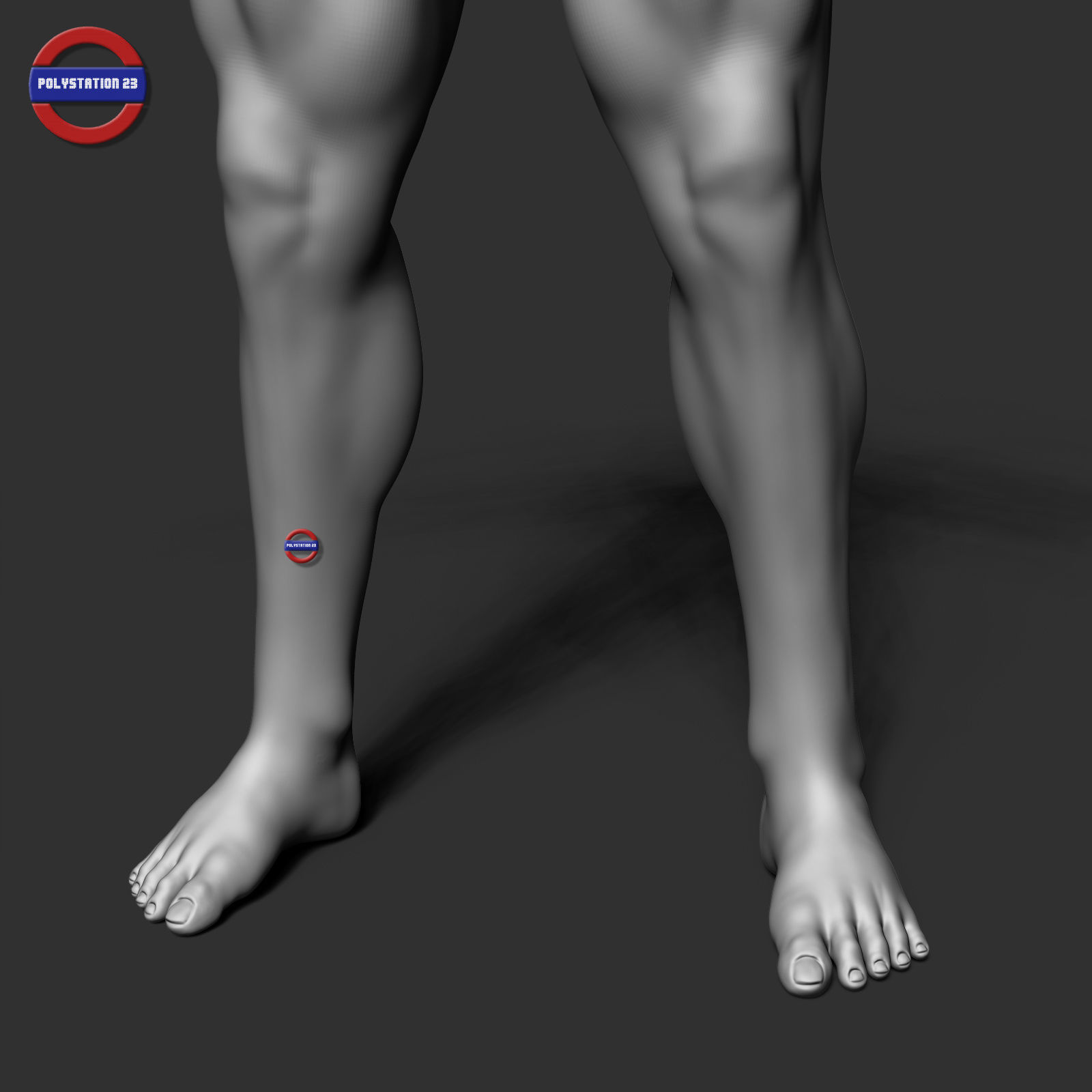 cartoon stylized male body v1 zbrush highpoly 3D model_10