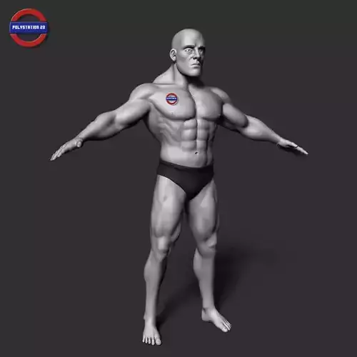 cartoon stylized male body v1 zbrush highpoly 3D model cartoon stylized male body v1 zbrush highpoly 3D model
