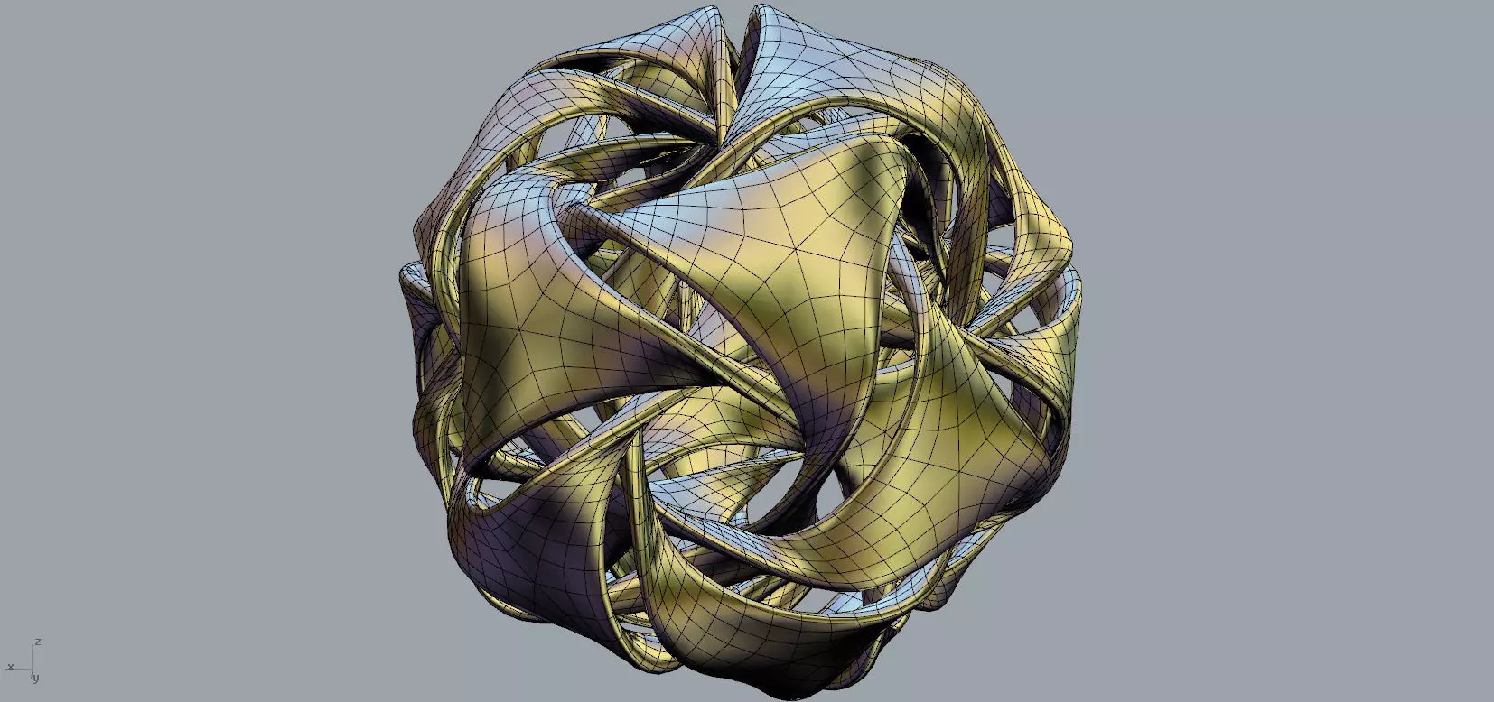 Icosaedron Linked Free 3D print model