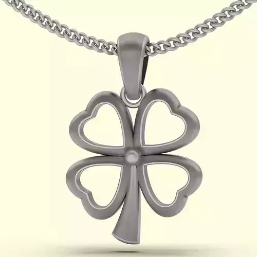 Flower pendant silver gold sterling  jewelry printable 3D model