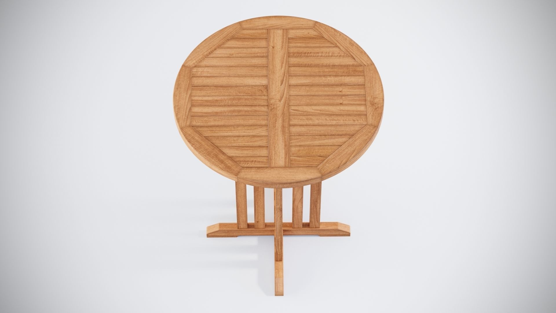 Round Bar Table and 4 Club Bar Chairs 3D 3D model_8